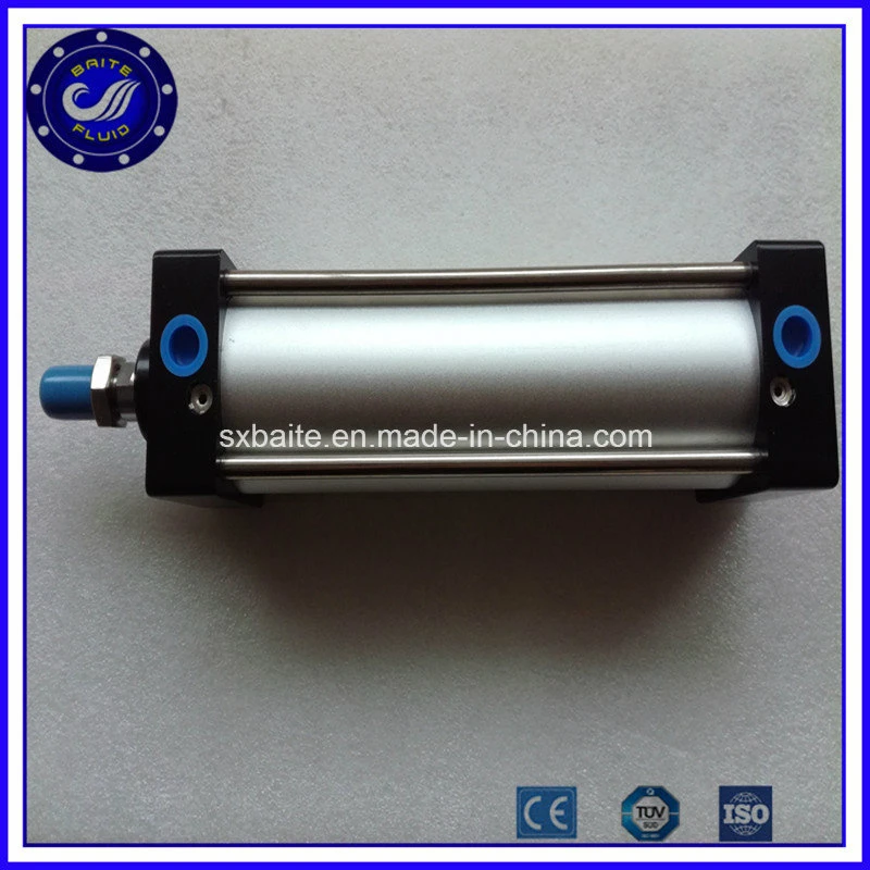 Pneumatischer Zylinder Aus Aluminium-Kolben Mit Doppeltem Wirkverhalten Und Langem Hub