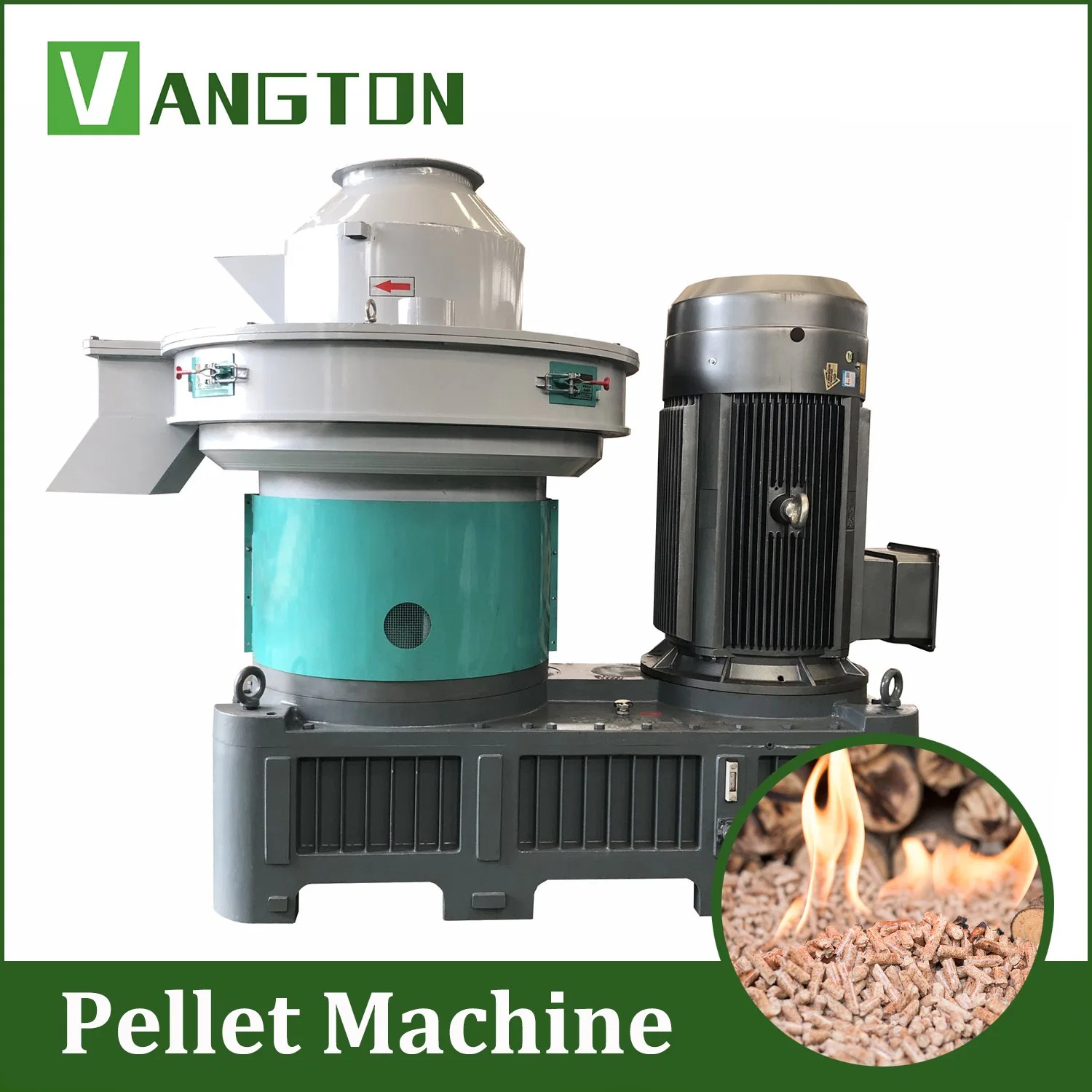 Ring Die Biomass Wood Pellet Machine for Sawdust/Straw/Ricehusk/Coconut/Peanut/Shells/Palm/Leaf/Bagasse/Waste/Branch/Briquette/Pelletizing