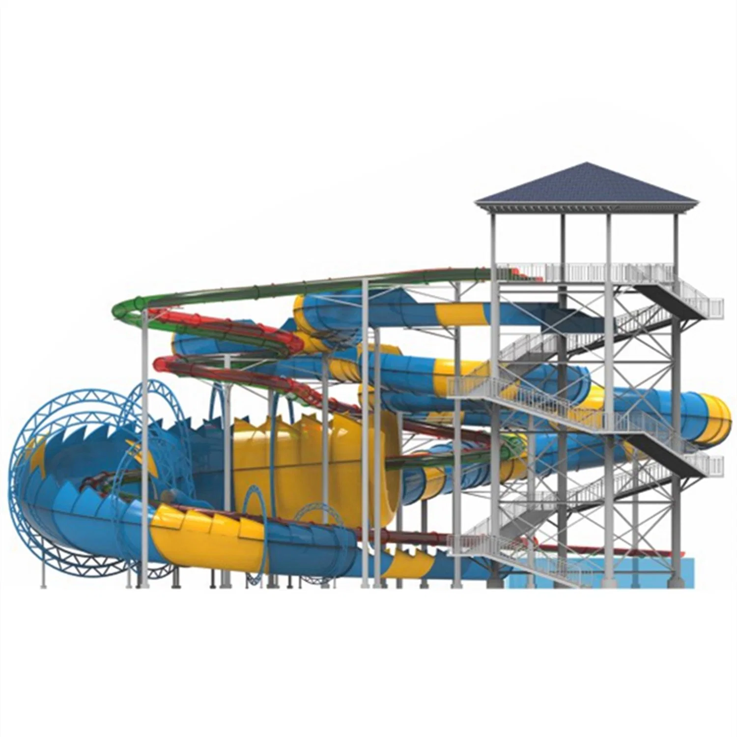 Adult Water Park Glass Fiber Reinforced Plastic Slide Sports Equipment