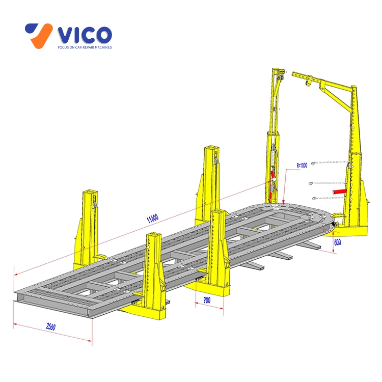 Vico Heavy Duty Truck Frame Straightening Machine Frame Rack for Truck Repair