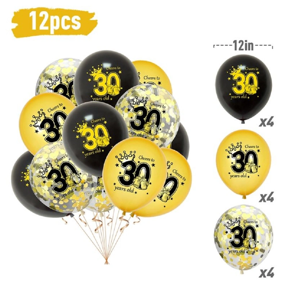 Microstar Birthday Latex Balloon Set Happy Birthday Party Balloon Set Decoration Supply