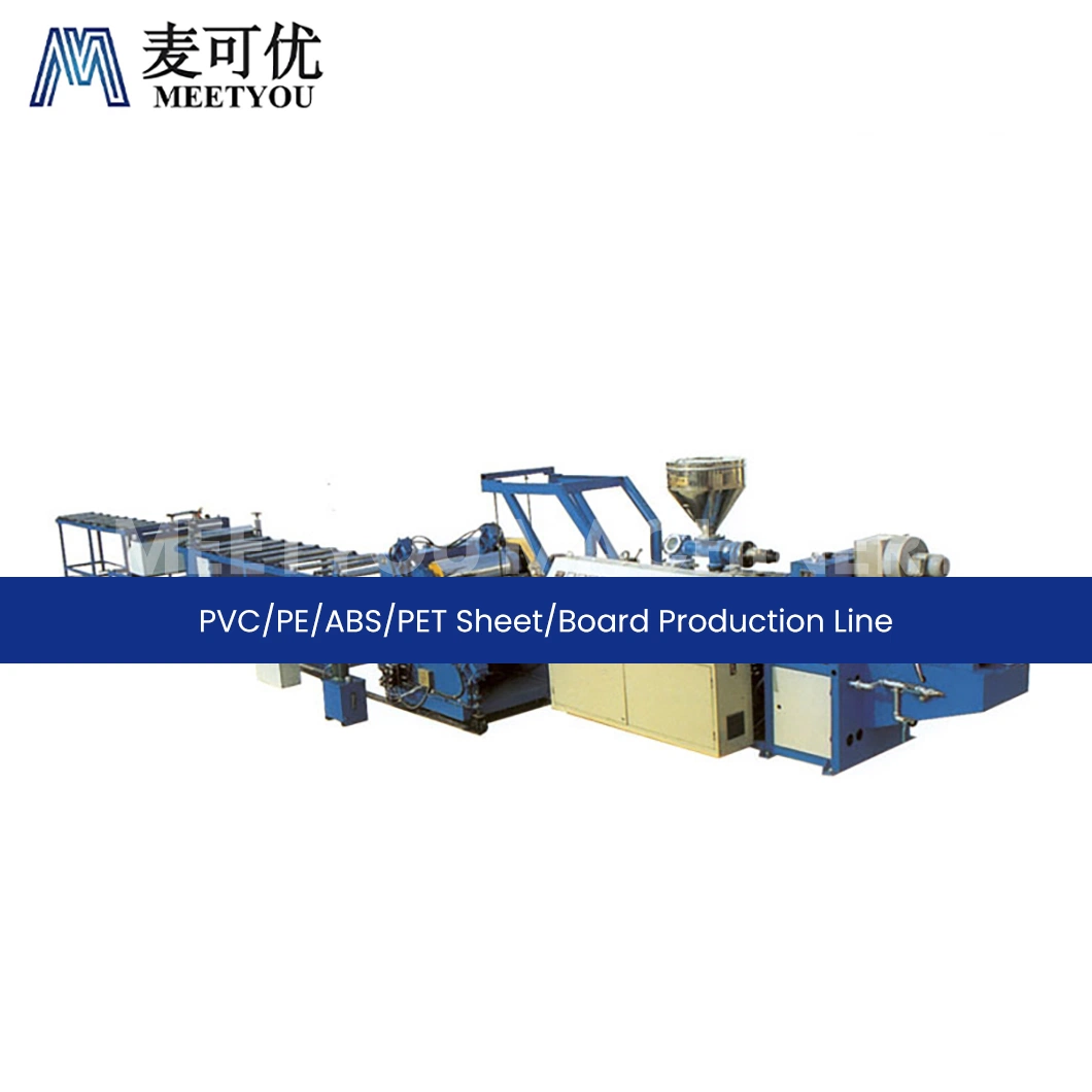 Meetyou Machinery PVC PE ABS Pet Polypro línea de producción de hojas Fábrica pequeña línea de producción de hojas de plástico China puntos clave de venta Máquina de fabricación de hojas de PVC