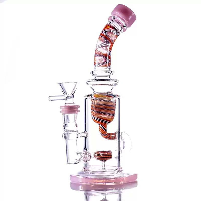 Conjunto de fumo Art Glass Tipe águas de vidro DAB plataformas Tubo