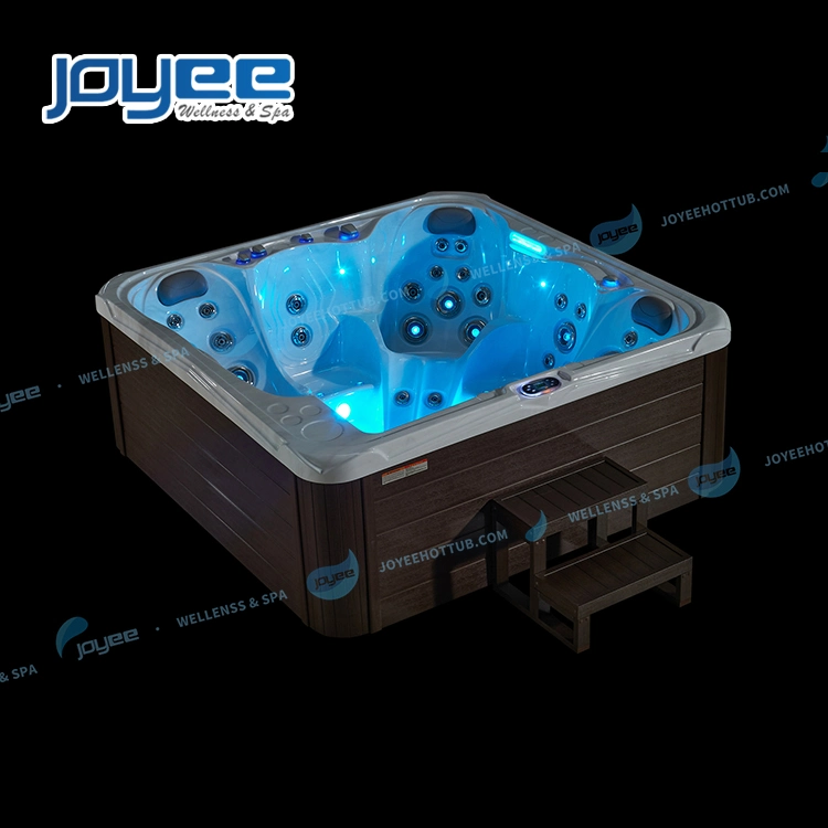 Joyee Acrylic Balboa Whirlpool Tubs Heating Shower Bath Massage with 5 Seats