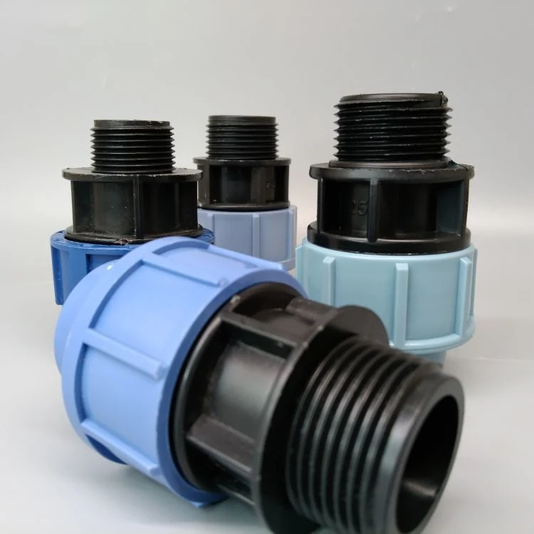 High quality/High cost performance  Drip Irrigation HDPE Pipe Fitting Water Supply Pipe PP Compression Pipe Fitting Quick Connector