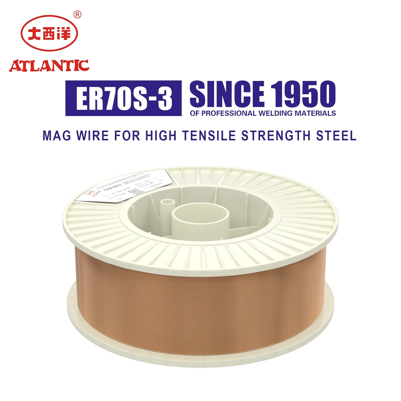 Atlantic CO2 Gas Shielded Welding Wire Wholesale/Supplier Welded Wire Er70s-3 Stainless Steels Flux Cored Welding Wires Low Price