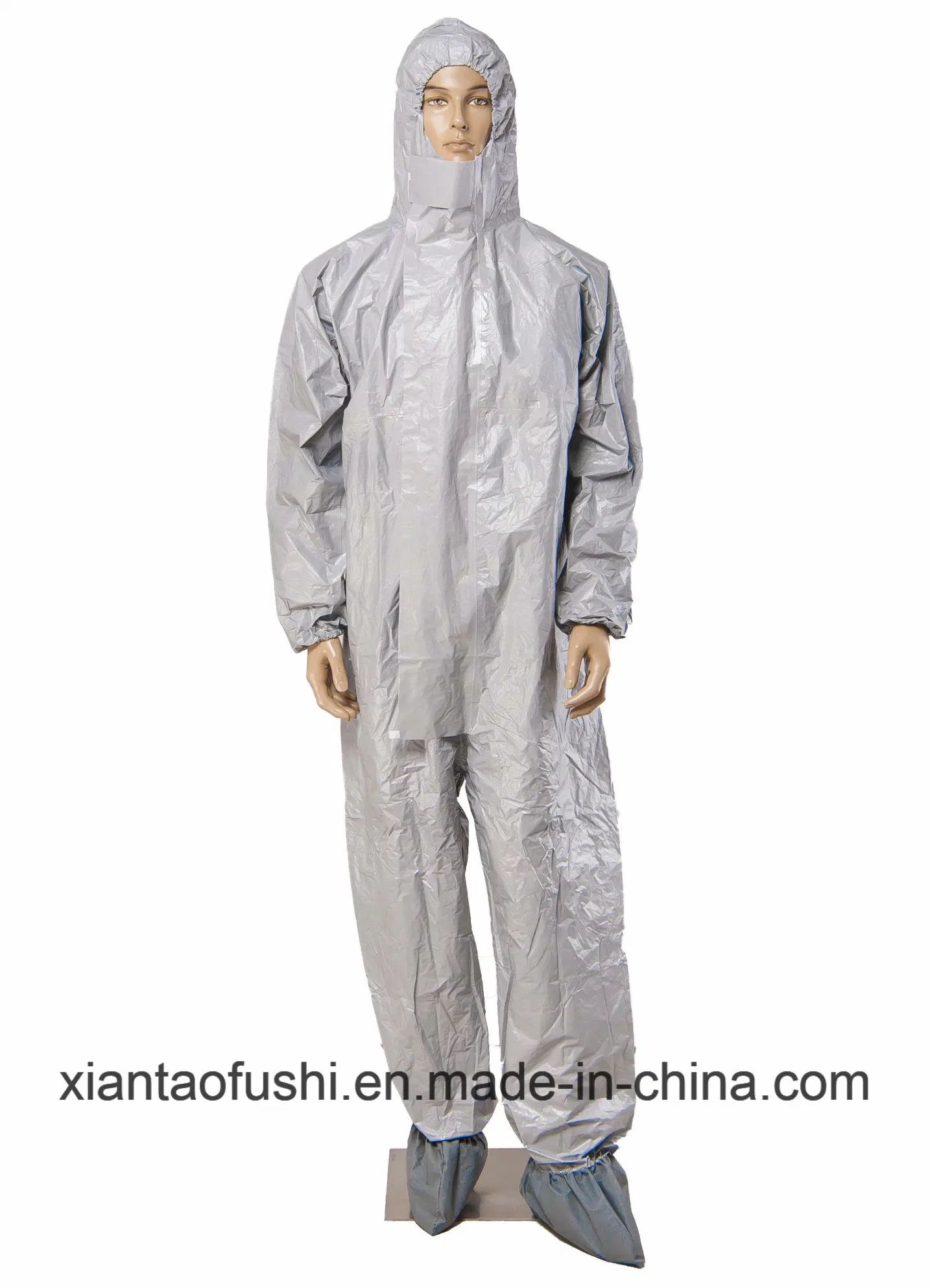 Waterproof Microporous Plastic Poly PE PP+PE PP SMS Overall Polypropylene Nonwoven Disposable Protective Gown Garment Workwear Coat Coverall