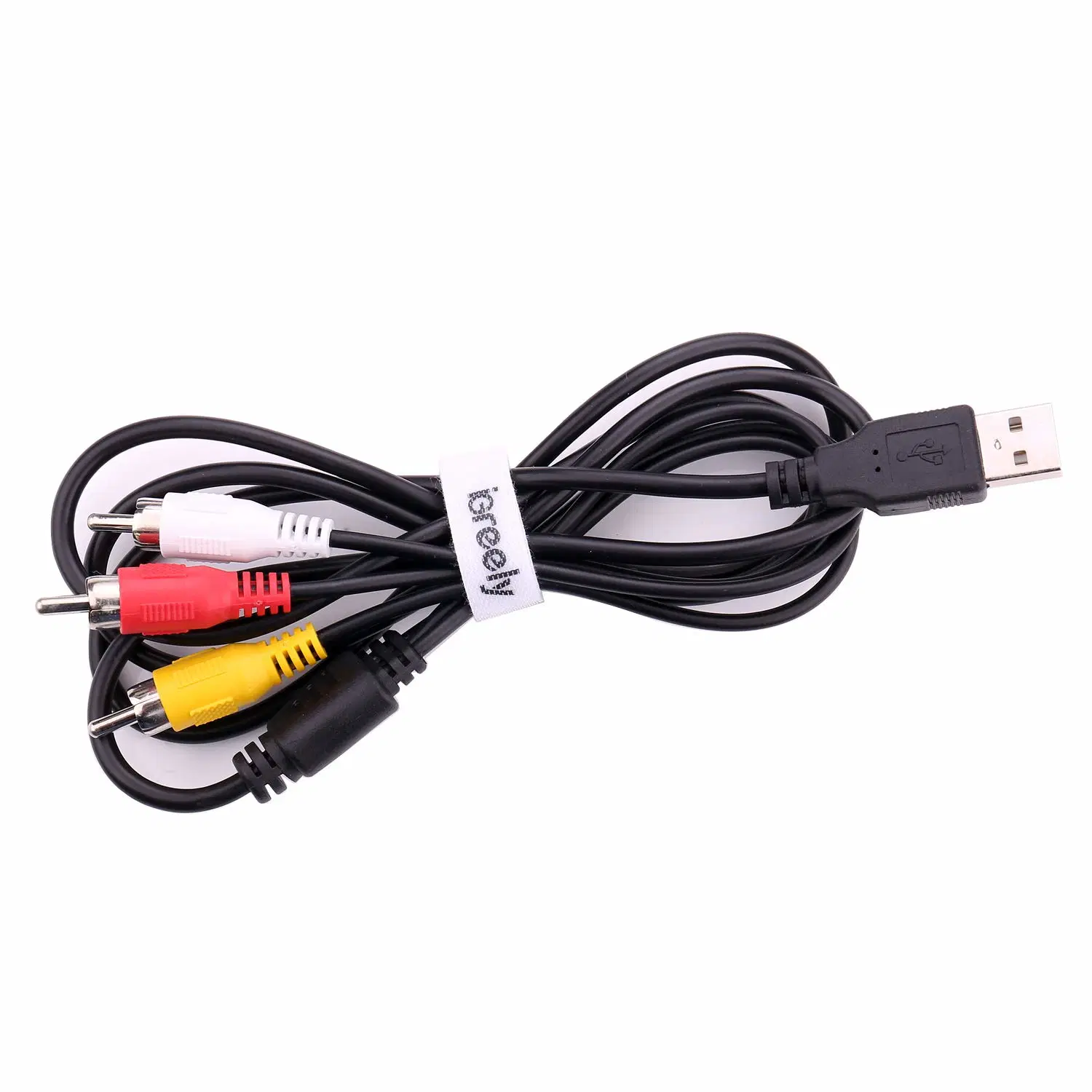 USB 2.0 ذكر إلى RCA ذكر، كبل صوت كبل بيانات USB محول فيديو AV/V محول كاميرا فيديو كاميرا فيديو كاميرا فيديو كاميرا فيديو كاميرا فيديو صوت مقسّم بطاقة محول تلفزيون/Mac/كمبيوتر، 1 قدم