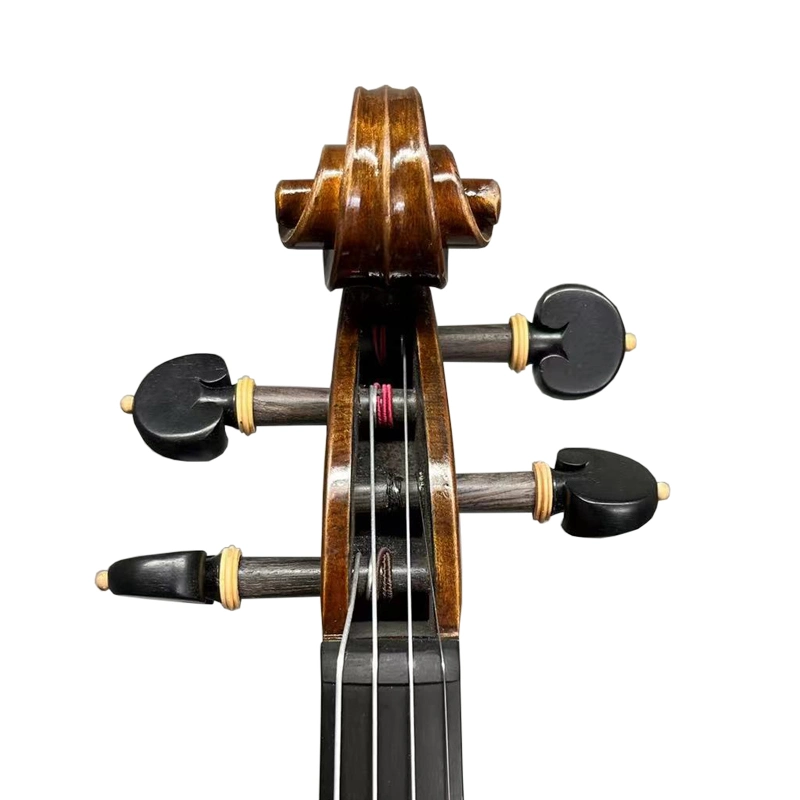 High quality/High cost performance Handmade Oil Varnish Dark Yellow Brown Violin Ebony Accessories 100% Handmade