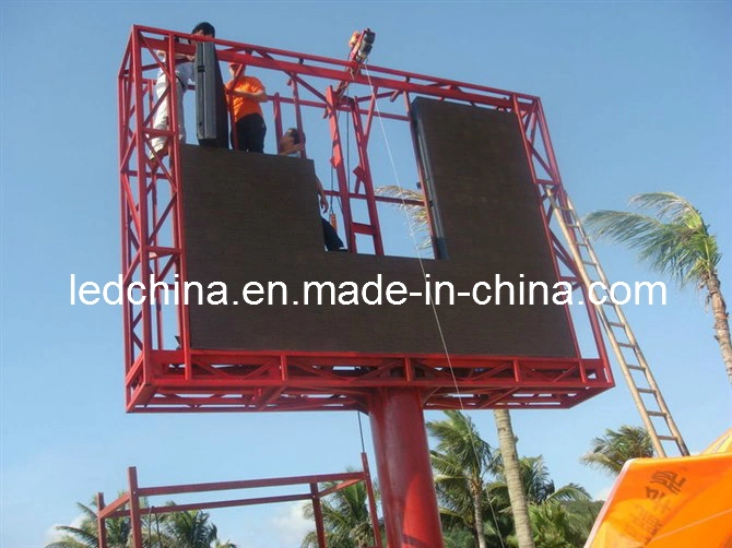 Double-Column Video Advertising Board Leisure Square P4 High Definition LED Screen Factory