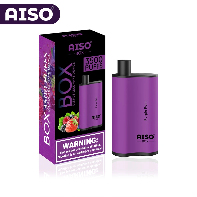 Nouvelle cigarette électronique de tendance Aiso Box 3500 puffs Vape jetable Boîte de 12 ml jus