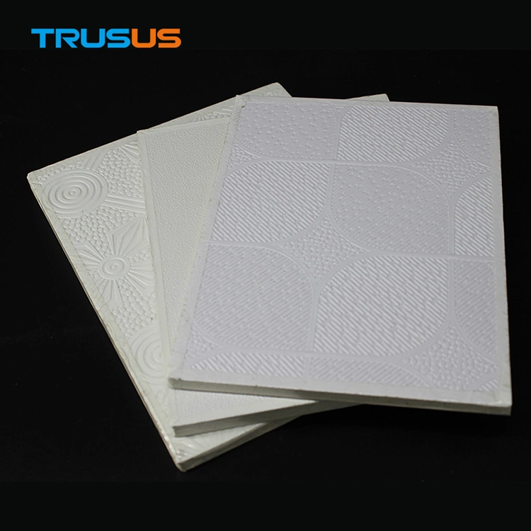 Trusus Brand Decoration PVC Gypsum Ceiling Tiles Made in China