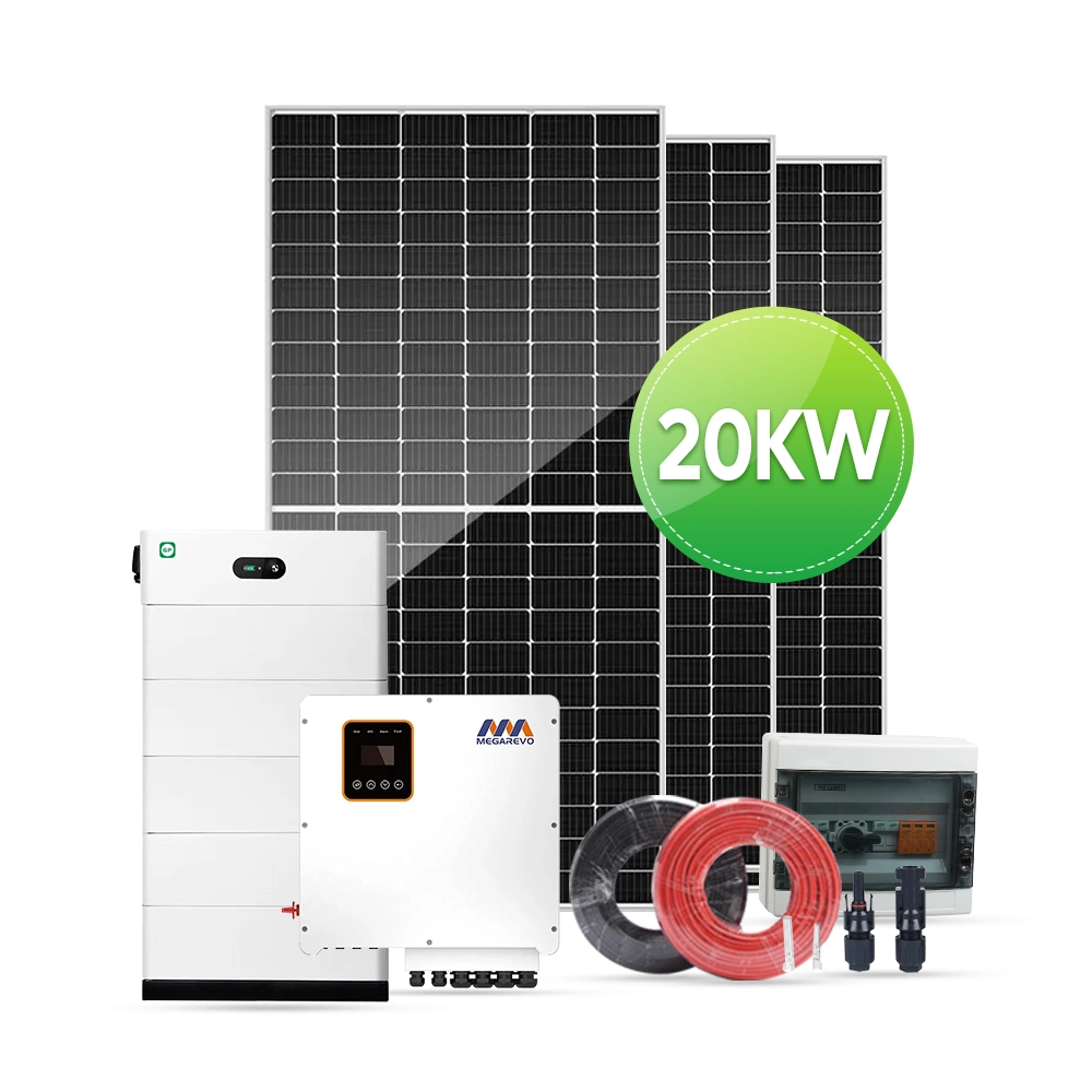 Fácil instalación Generador Portátil 20kw de potencia del Panel Solar Híbrido kit sistema de energía