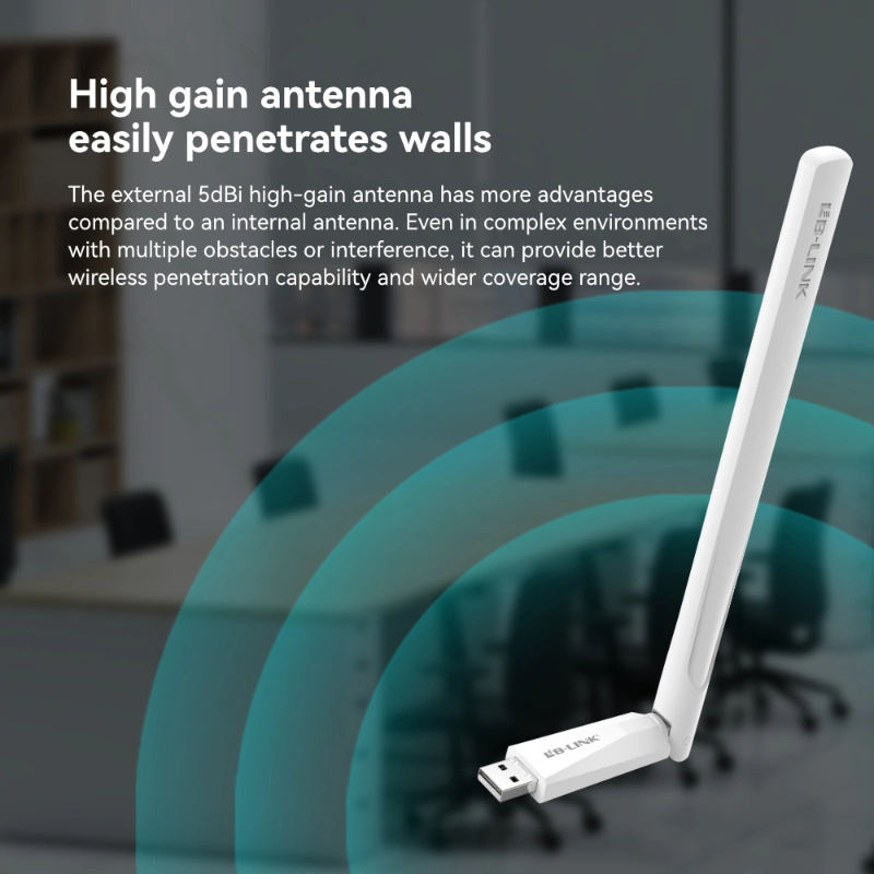 محول وحدة حماية WiFi BL-WDN650A 650M LB-LINK، بطاقة لاسلكية، WiFi، المصنع برنامج تشغيل البطاقة High Gain USB Free