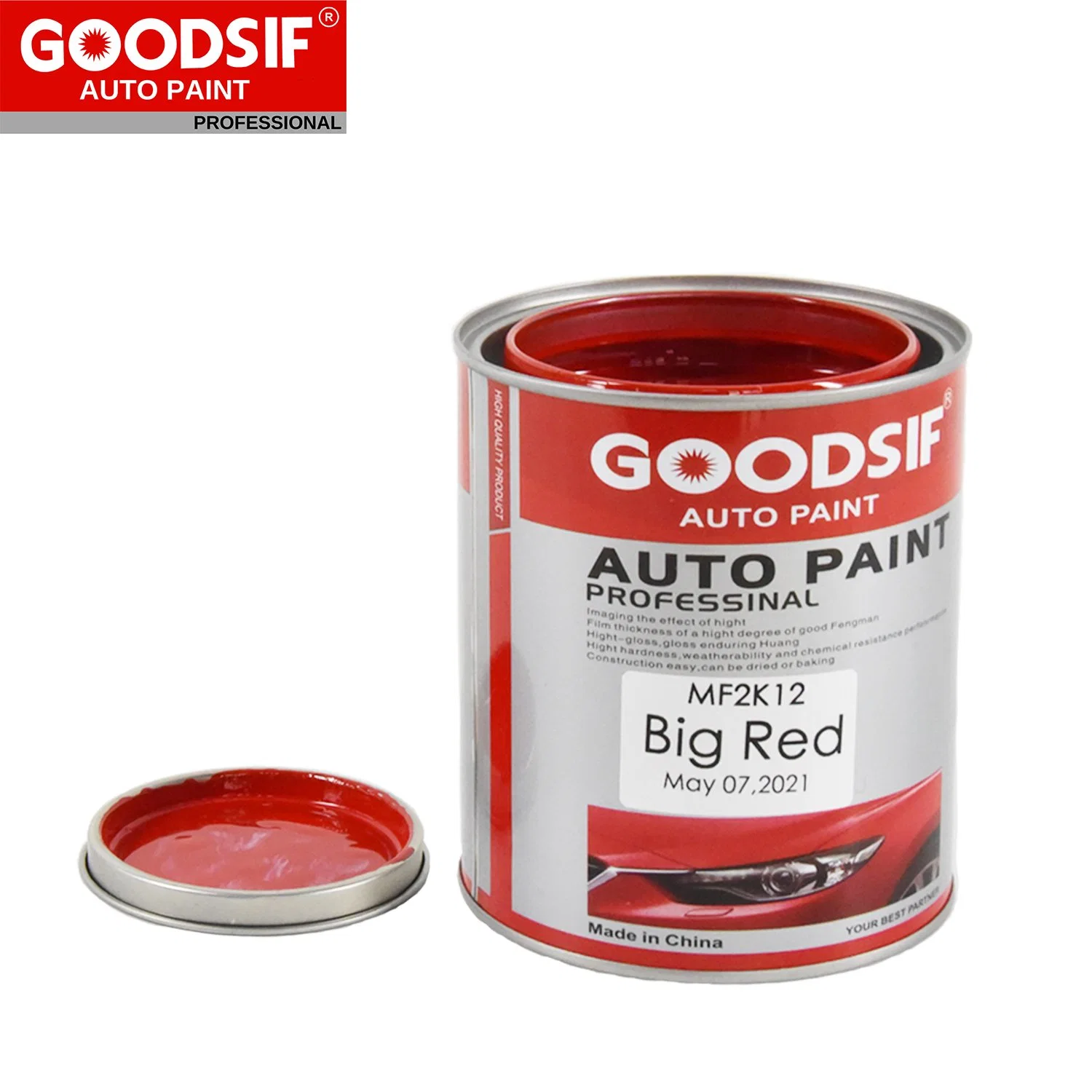 Venta caliente Productos de Pintura para automóviles Goodsif 1K 2K mezcla de toner Base fábrica Precio Auto Body Shop Refine Automotive Paint