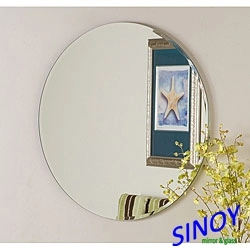 Beveled Edge Mirror Glass for Indoor Decoration Application