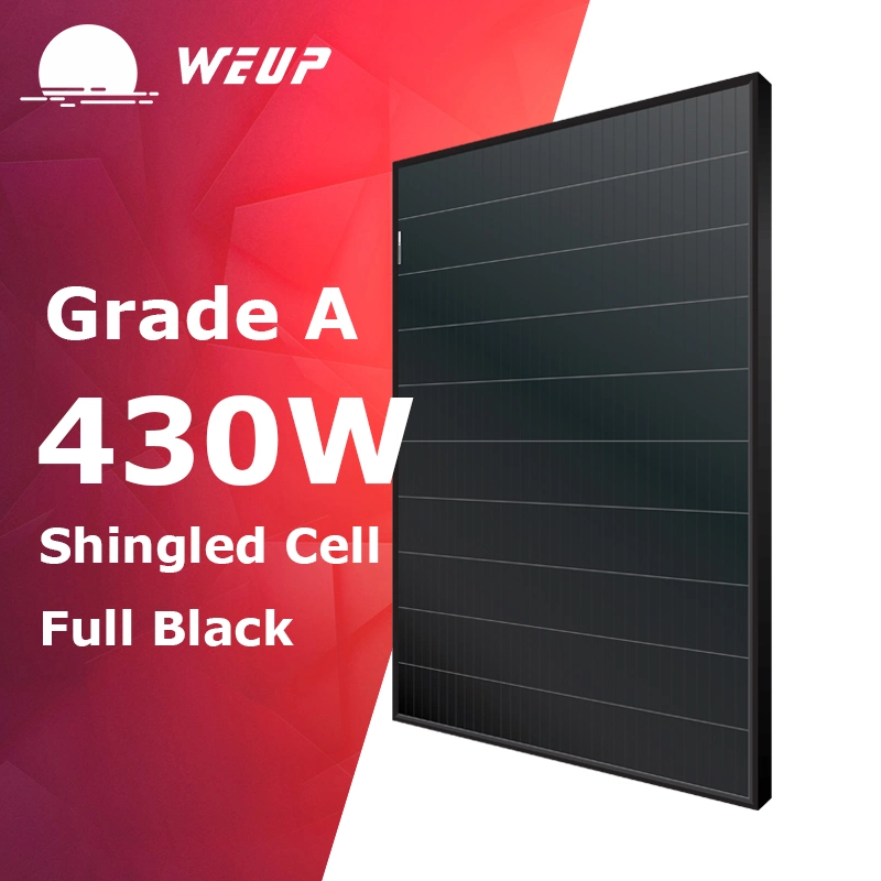 410W 415W 420W 430W Shingled Solar Panels All Black Solar Panels Manufacturer for Energy Solar System