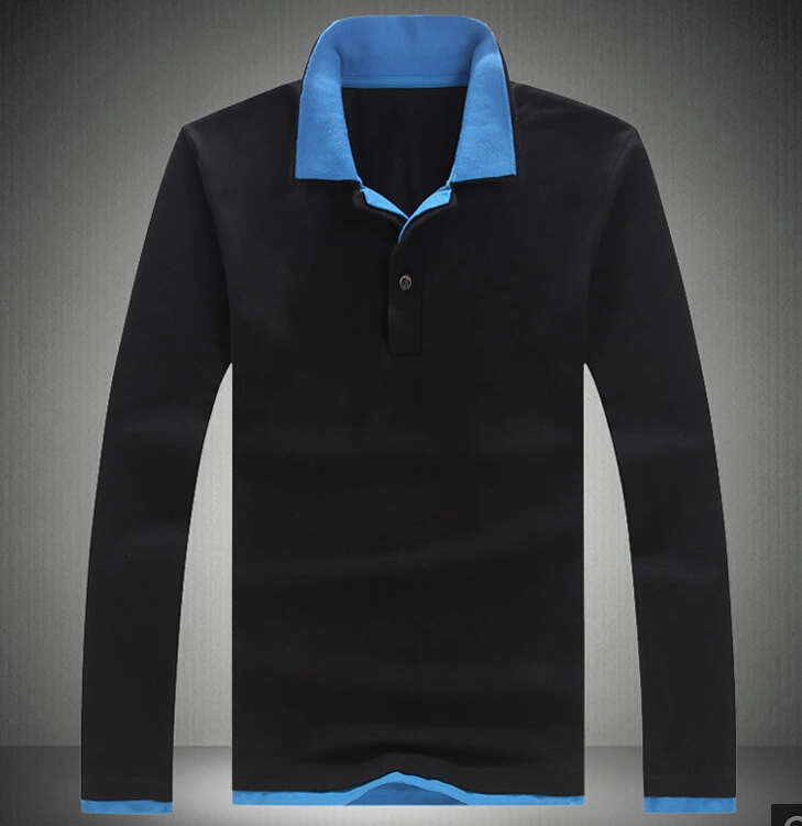 Fashion Long Sleeve Polo Shirts with Good Design