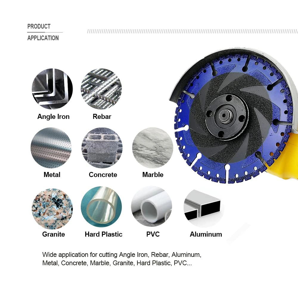 Multi Purpose Circular Steel Blade with Vacuum Brazed Diamond Tip