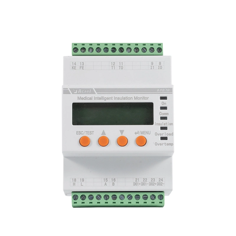 Dispositivo de monitorização do isolamento da caixa de distribuição do sistema elétrico de TI da Acrel Medical