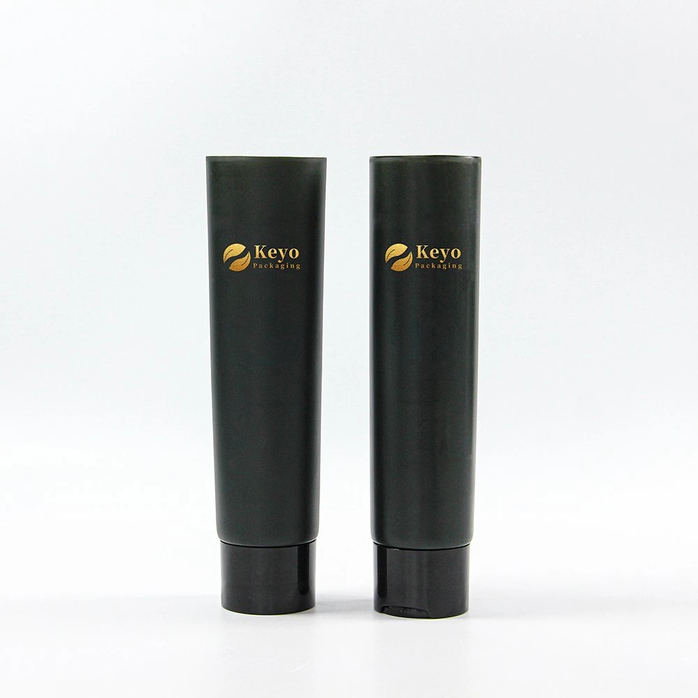 Factory Price 250ml Black Empty Plastic Soft Tube for Hair Eessece Packaging