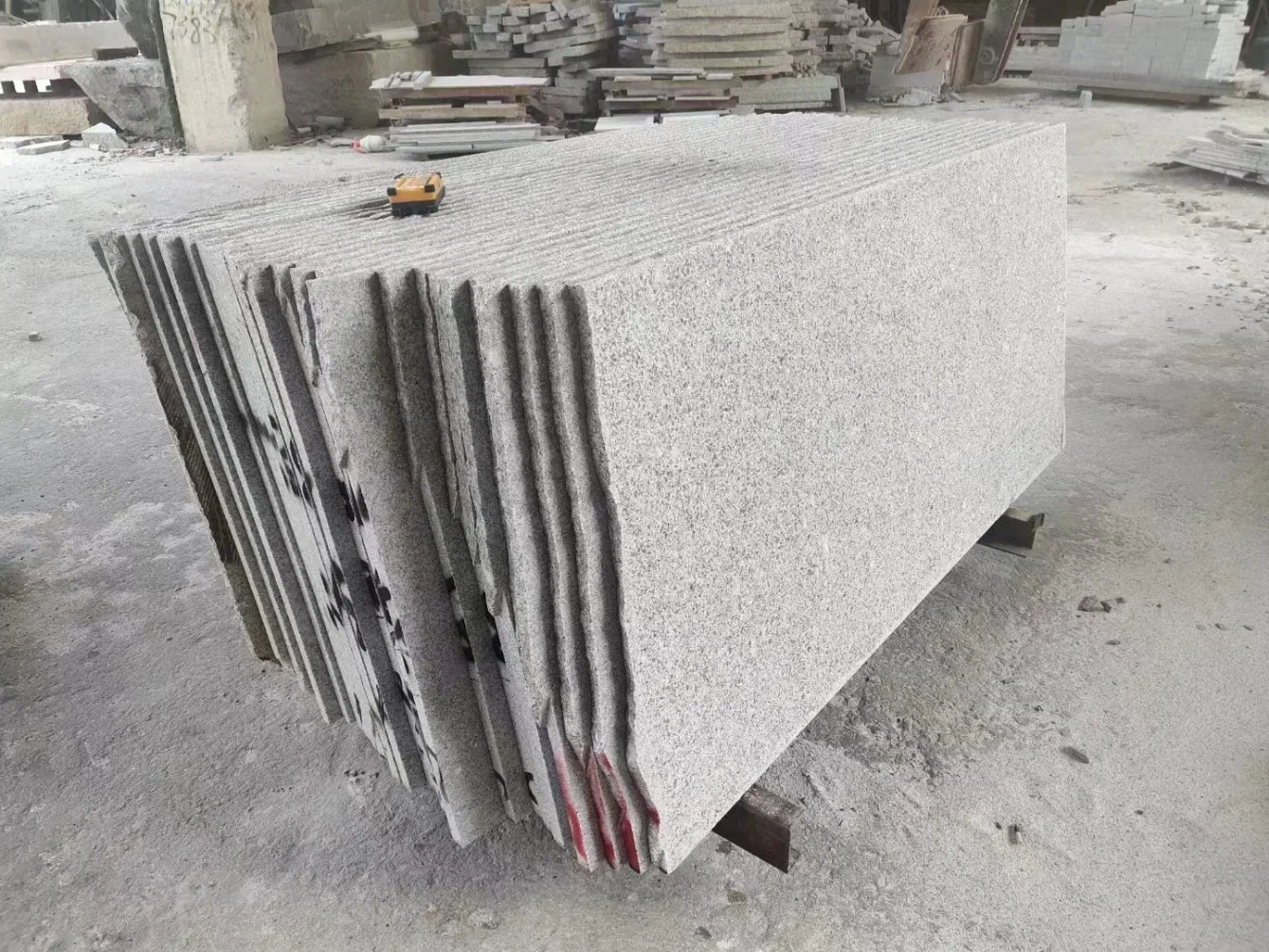 G603 Light Grey Pepper White Granite Steps/Slabs/Tiles Flamed Finish