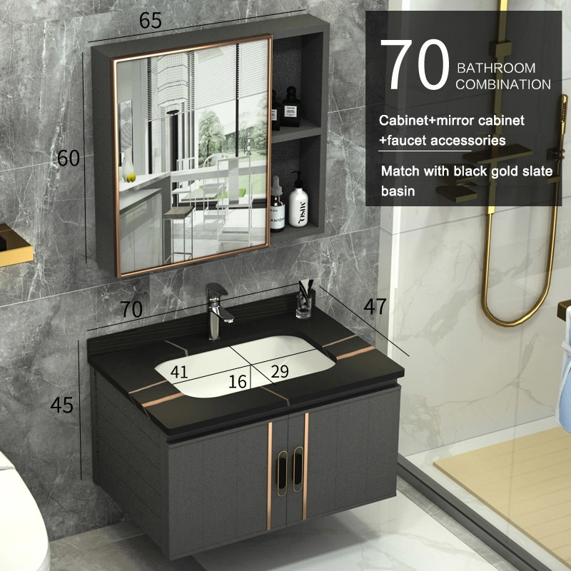 Modern Cabinet Countertop Rectangular Wash Hand Bathroom Sink Sanitaryware Basin