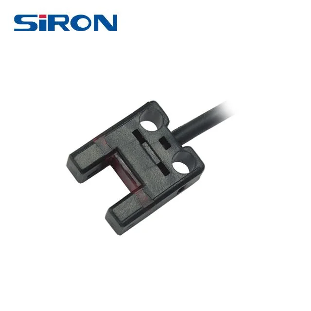 Ironon K016-A4 Typ R Schwingungsfestigkeit IP66 DC 4wire 6mm Schlitzsensor Optischer Schlitzsensorschalter mit Anzeigeleuchte