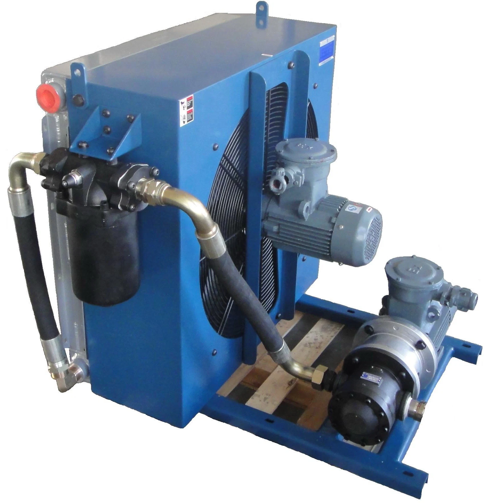 La alimentación de CA Enfriador de aceite hidráulico con ventilador de refrigeración