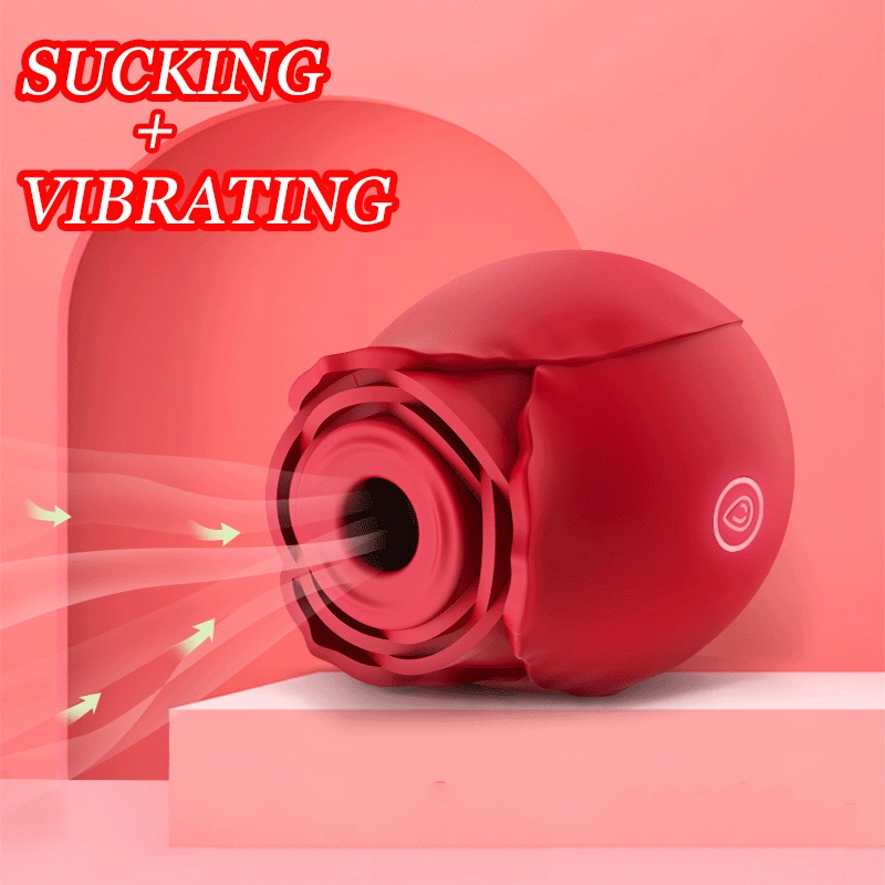 Rose Sucker Vibrator Sex Toy Nipple Stimulator Clit Sucker Adult Sex Toy