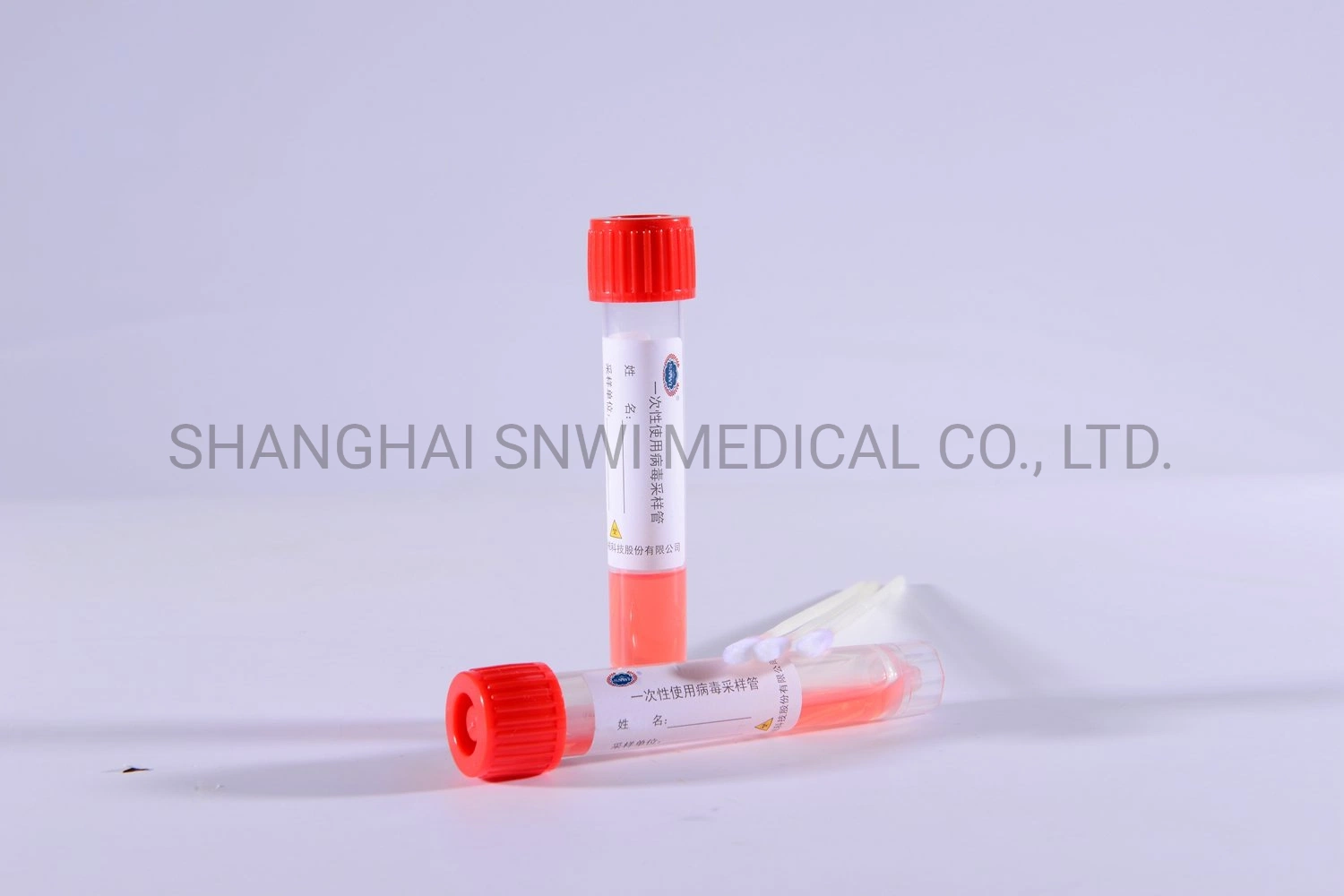 Vtm Kit/Utm Kit Universal Transport Medium Kit /Virus Viral Transport Medium Tube with Nylon Flocked Nasal Oral Sampling Swab for Sample Specimen Collection