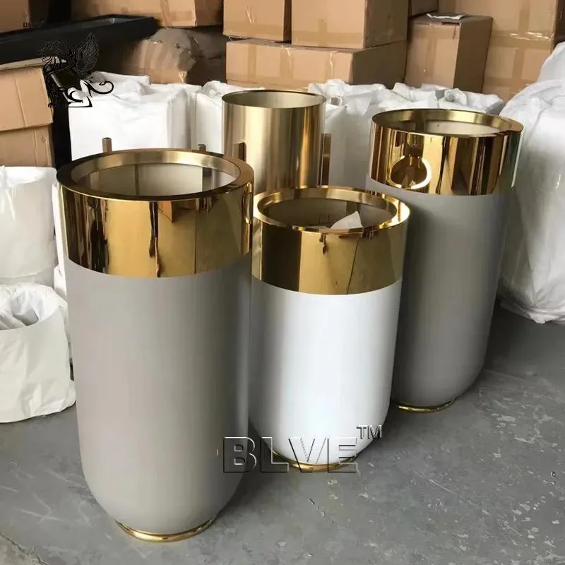 Modern Home Public Garden Decor 304 Stainless Steel Vase Flower Pots Metal Planters Factory Wholesale/Supplier