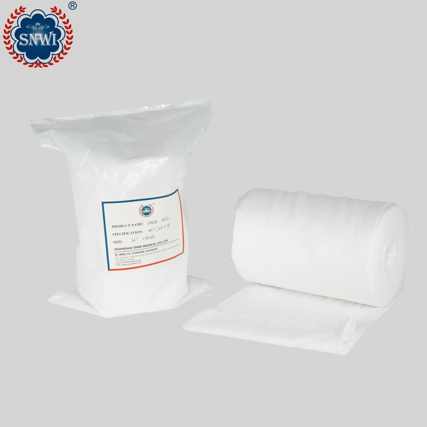 100% Raw Cotton Medical Products Supply Gauze Roll Manufacturer