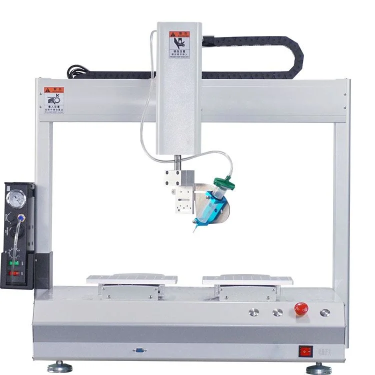 Escritorio automático de alta precisión de 4 ejes de rotación de la máquina con dispensador