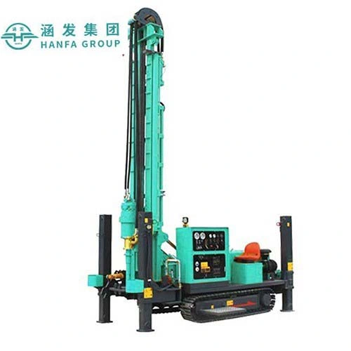 300m 500m Crawler Type Hydraulic Truck Mounted Borehole Drill Pneumatic Deep Water Well Drilling Rig