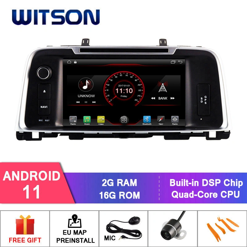 Witson Quad-Core Android 11 Car GPS DVD Player for KIA K5 2015 Built-in OBD Function