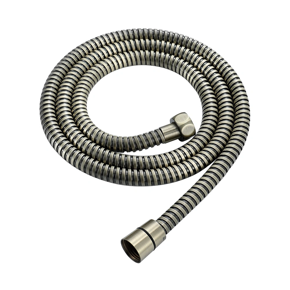 Custom Length High Quality Ultra-Flexible Replacement Metal Stainless Steel Shower Hose in Polished Brass