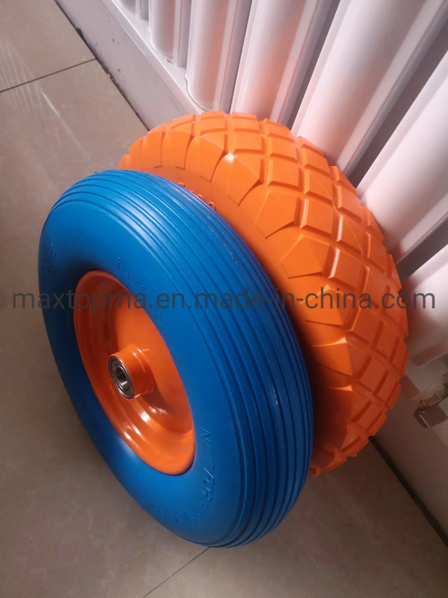 16X4.00-8 Wheelbarrow Balance Bike Wheels Polyurethane Filled Rubber Tire PU Foam Wheels