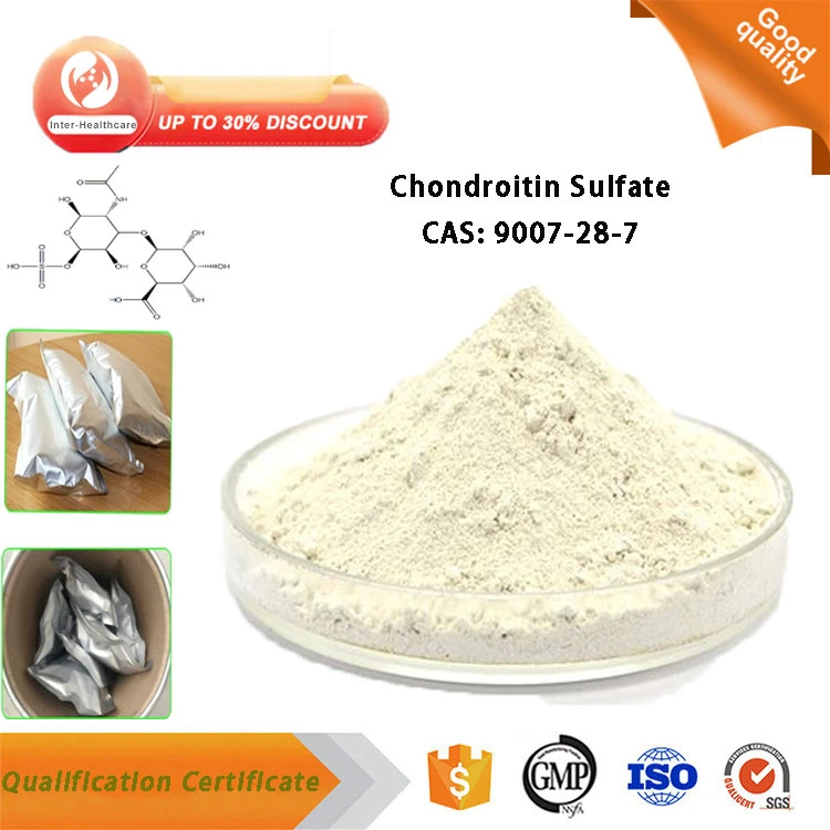 Los aditivos alimenticios al por mayor fábrica de las materias de polvo de sulfato de condroitina CAS 9007-28-7 Sulfato de Condroitina