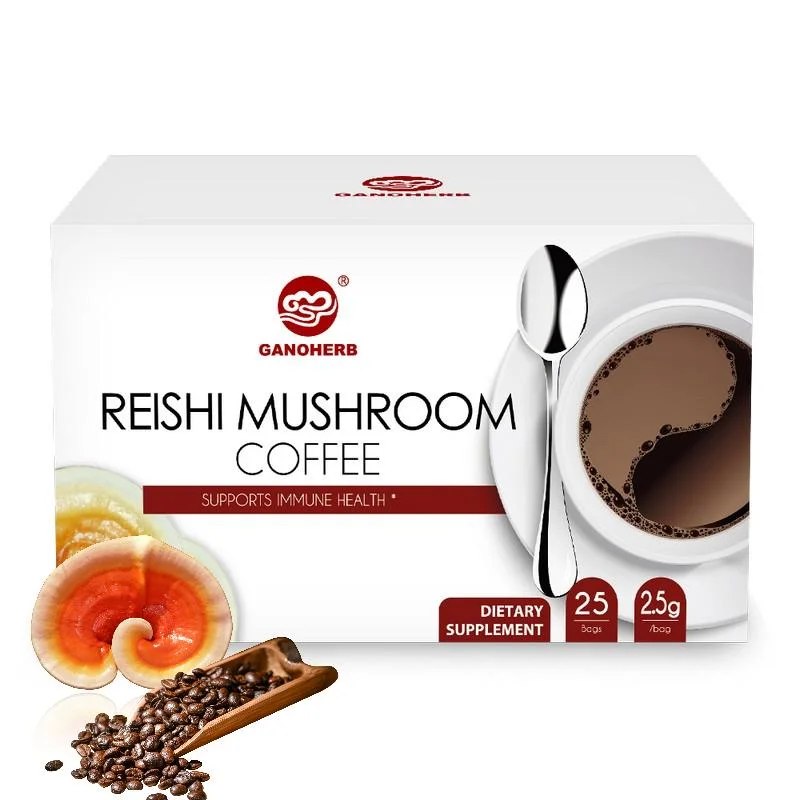 Reishi Coffee OEM Manufacturer Private Label Herbal Supplements Ganoderma Extract Instant Coffee