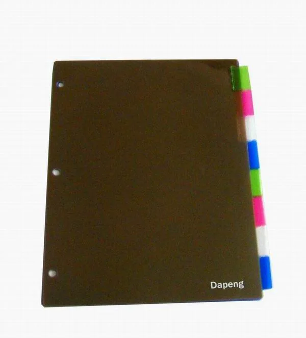 Index Tab Dividers, Plastic File Folder (B3105)