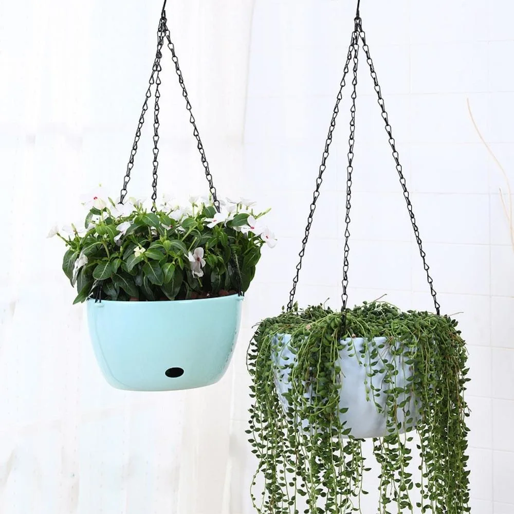 Hanging Basket Chains 4-Strand Leads Hooks Flowerpot Replacement Plant Hanger Wbb19885