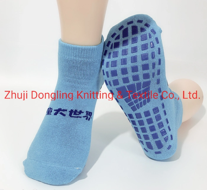 Custom Anti Slip Terry Adult Jump Trampoline Socks