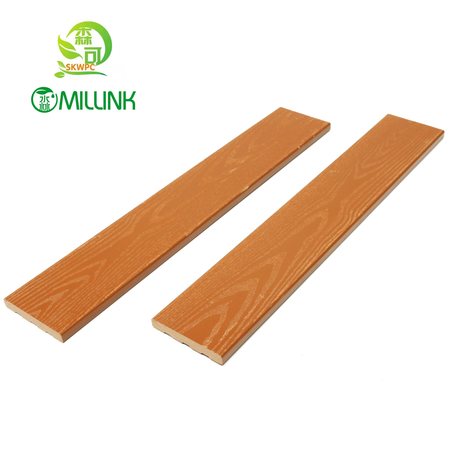 Anti-UV Solid WPC Wood Plastic Decking Boards for Garden Balcony Terrace Plate