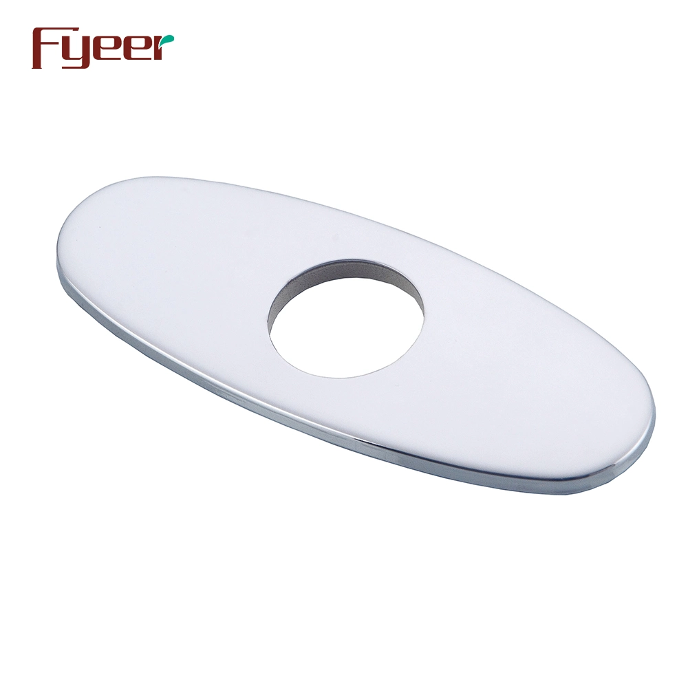 Fyeer 6 Inch Round Edge Bathroom Basin Faucet Hole Cover Plate