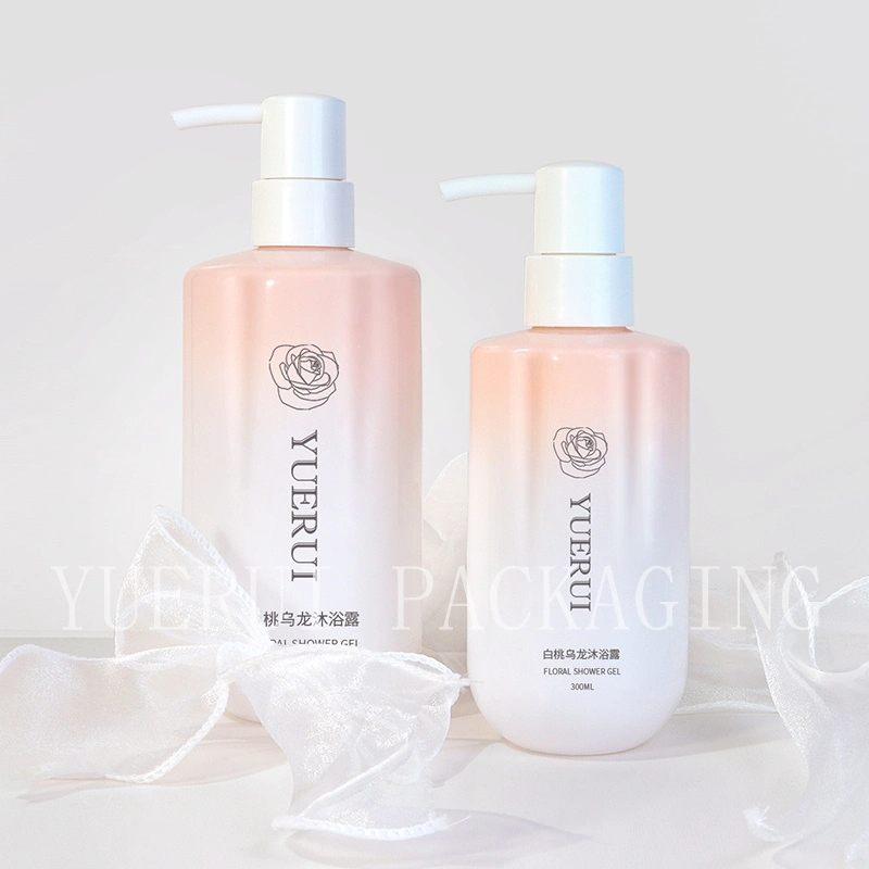 Yuerui Fancy Bottle Shampoo 300ml 500ml Pet Flower Shaped Shower Gel Body Lotion Pump Bottle Hair Conditioner Bottle