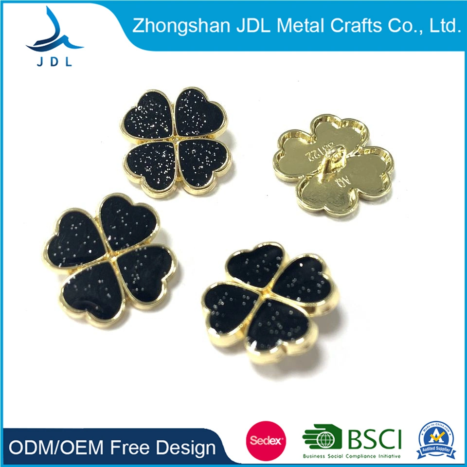 China Großhandel Hersteller Custom Messing Vergoldet Metall Geprägte Schaft Button Bekleidung Accessoires für Mantel Bekleidungsjacke