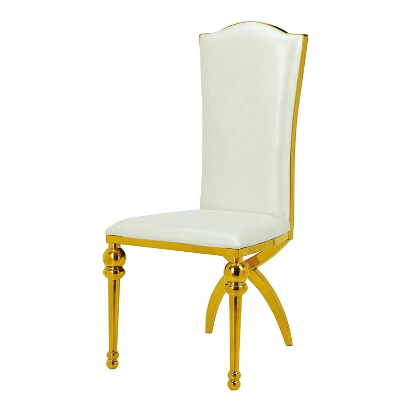 Cheap Metal Gold Stainless Steel Hotel Wedding Banquet Chair