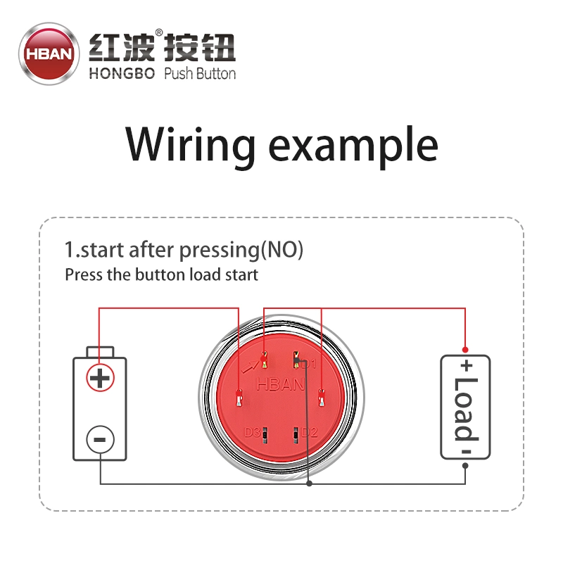 Ring LED Illumine 16mm Mini Switch Reset Micro Stroke Metal IP67 Button