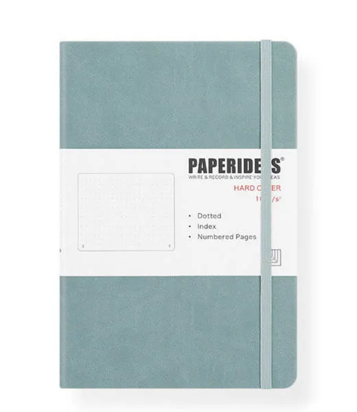 Logo relié Imprimé PU Journal journal de cuir pour ordinateur portable personnalisé bordée Carnet de notes avec les pages en pointillés